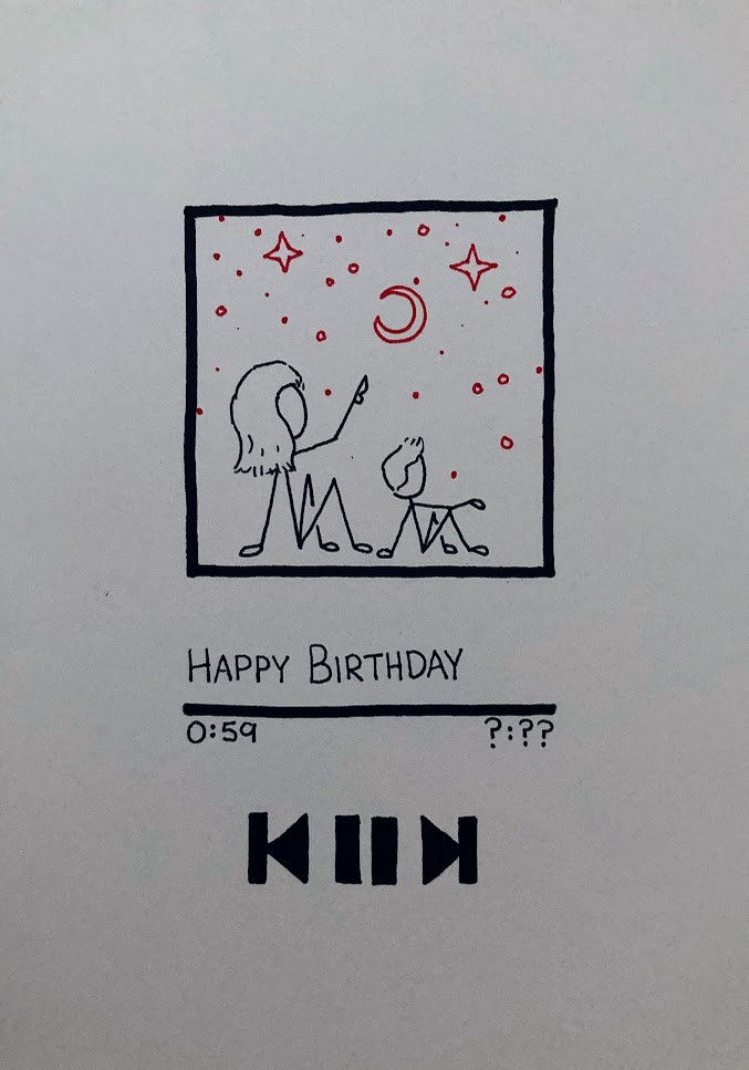 Bday card of a spotify song